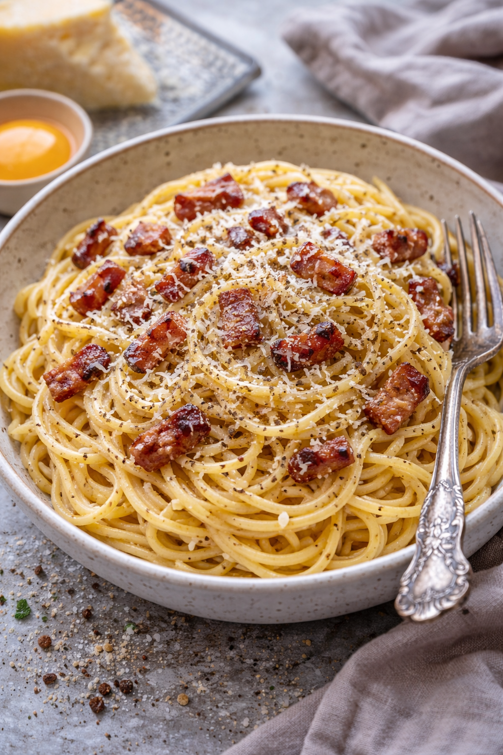 Creamy Carbonara Recipe Roman Style Easy Authentic Italian Flavor