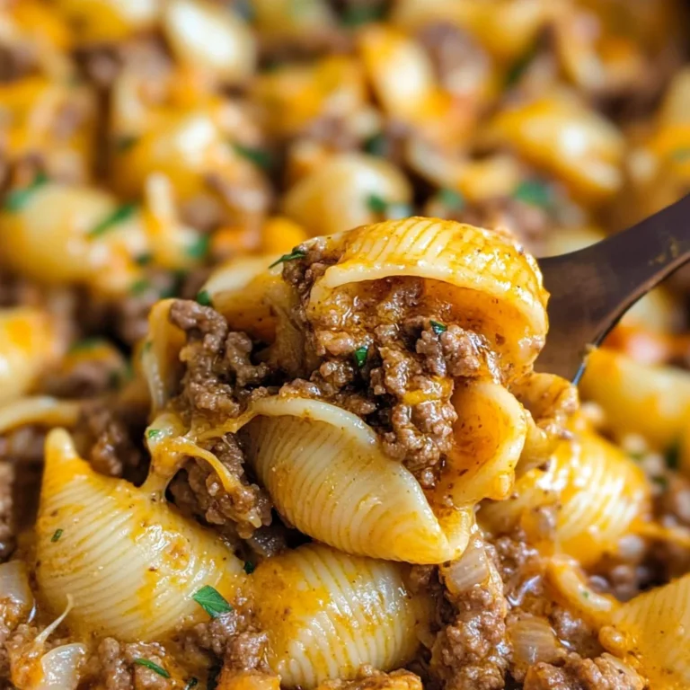 Creamy Beef and Shells