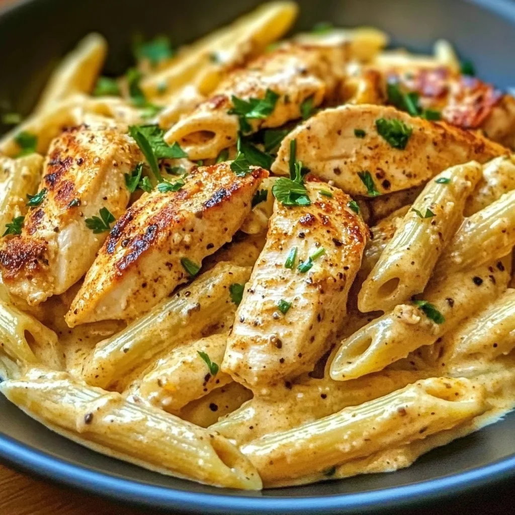 Creamy Cajun Chicken Penne Pasta