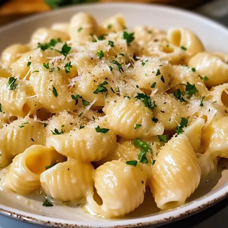 Creamy Garlic Shells