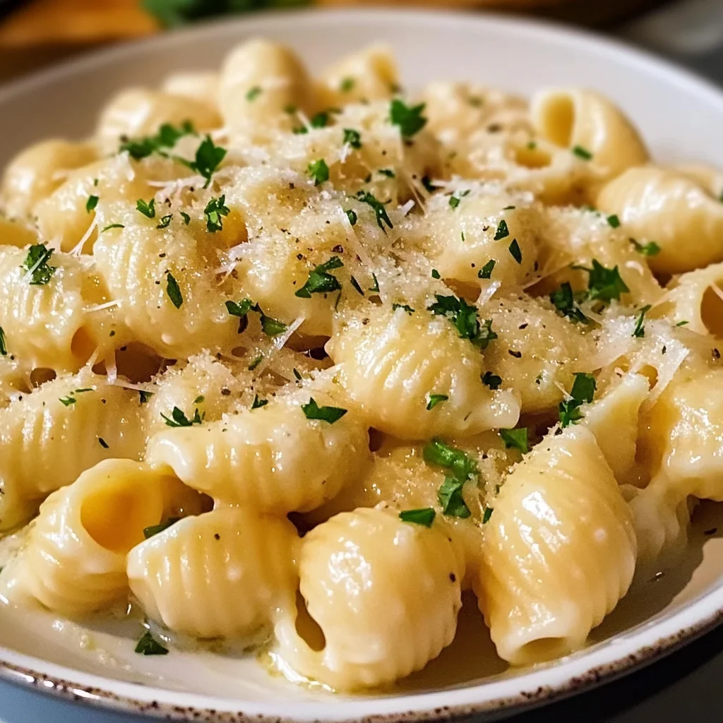 Creamy Garlic Shells