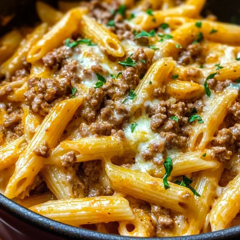 Creamy High Protein Beef Pasta