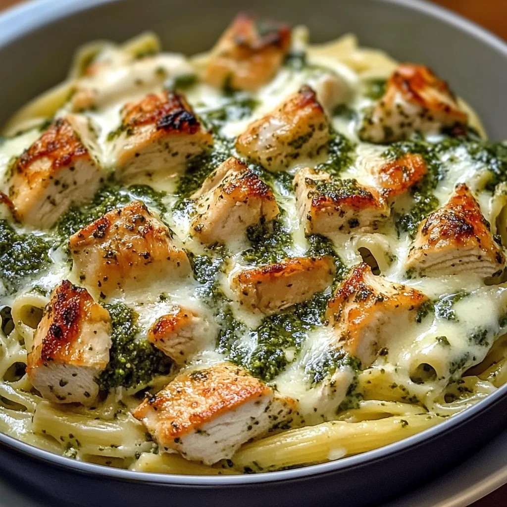 Creamy Pesto Chicken Pasta