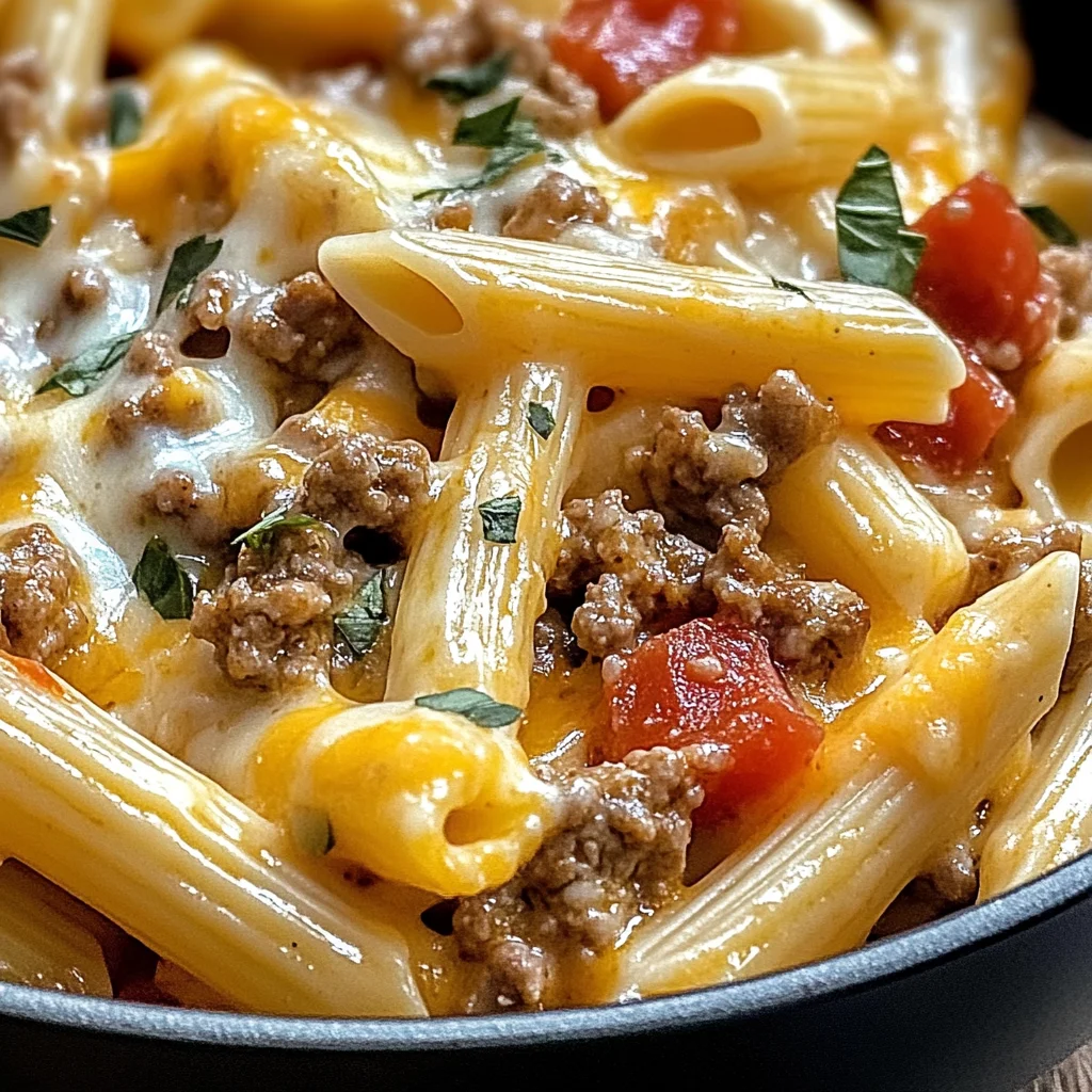 Creamy Rotel Pasta with Ground Beef for Cozy Weeknight Dinners