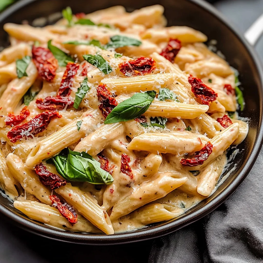 Creamy Sun Dried Tomato Pasta