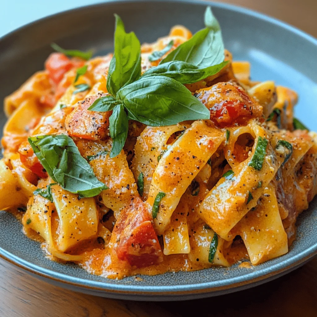 Creamy Tomato Garlic Pasta