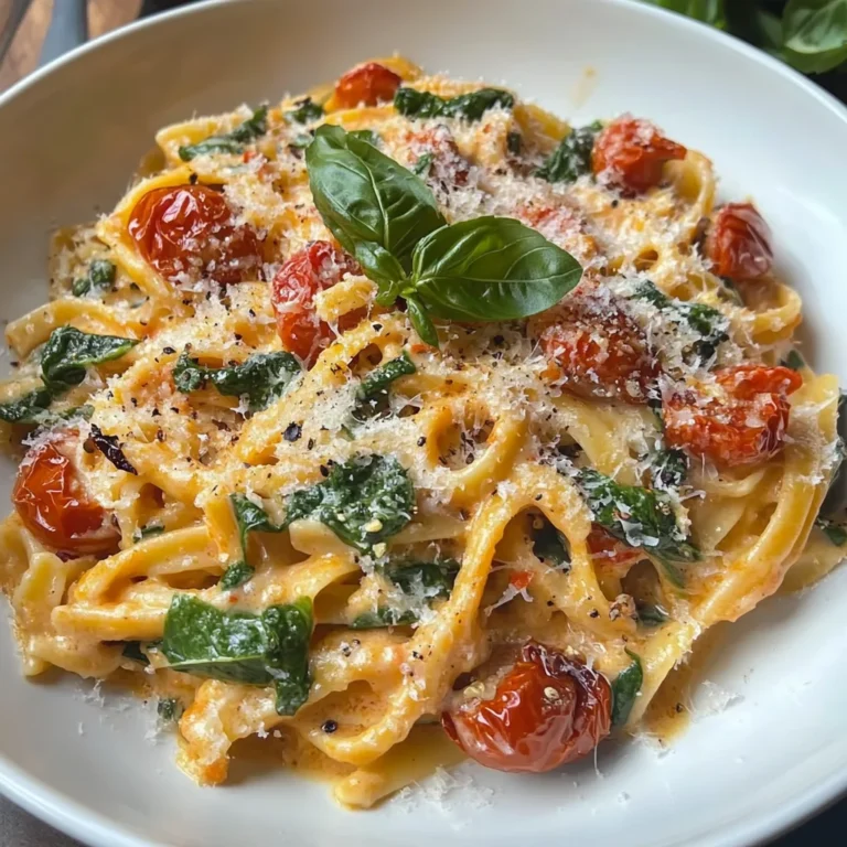 Creamy Tuscan Slow Roasted Tomato Pasta