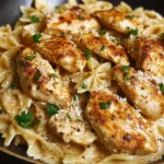 Easy Chicken Garlic Parmesan Pasta Recipe