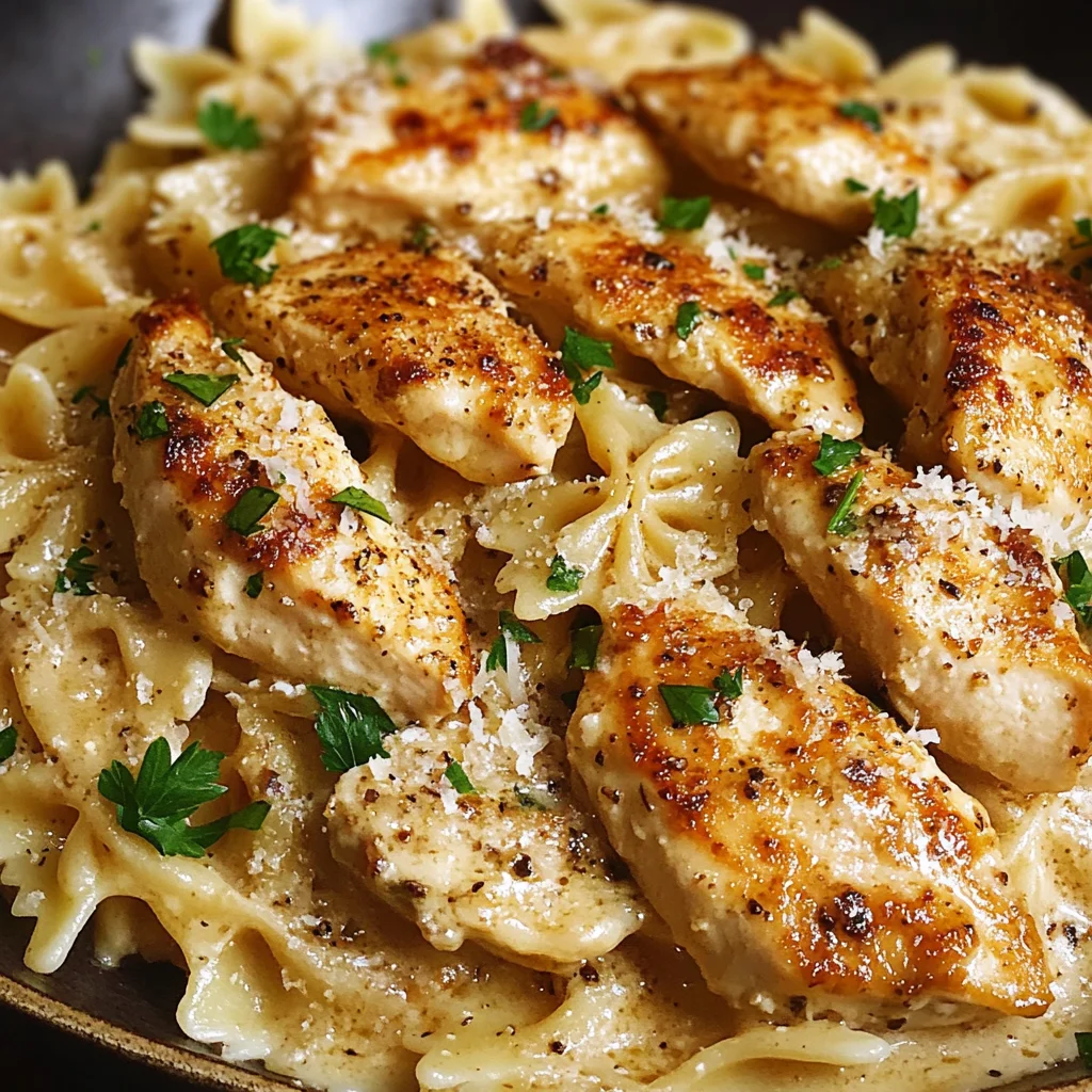Easy Chicken Garlic Parmesan Pasta Recipe
