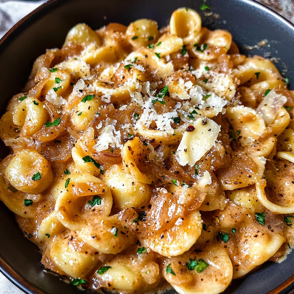 French Onion Pasta Recipe