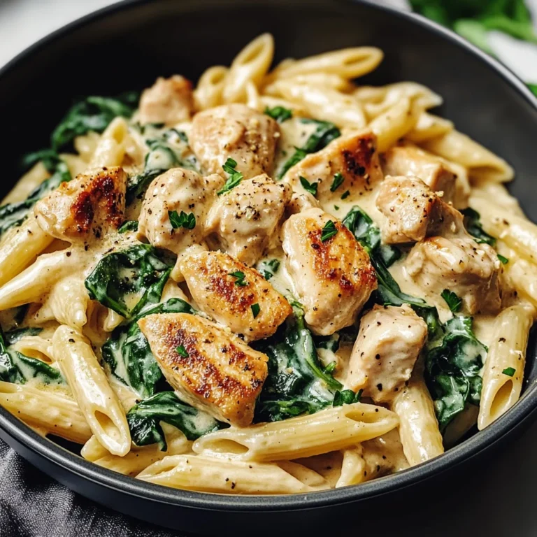 Healthy Garlic Parmesan Chicken Pasta