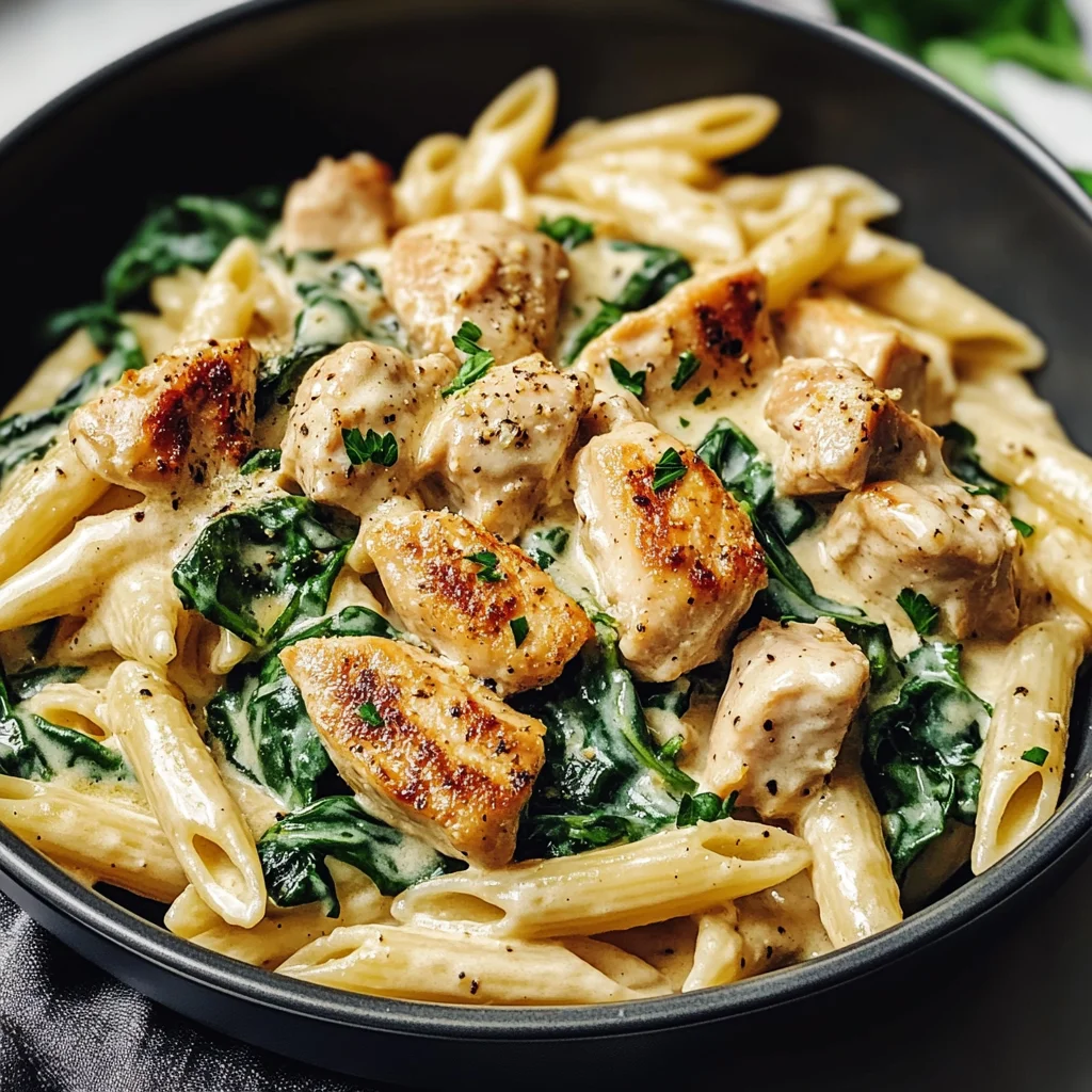 Healthy Garlic Parmesan Chicken Pasta