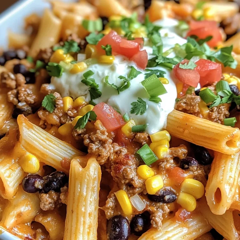 Loaded Taco Pasta Bake