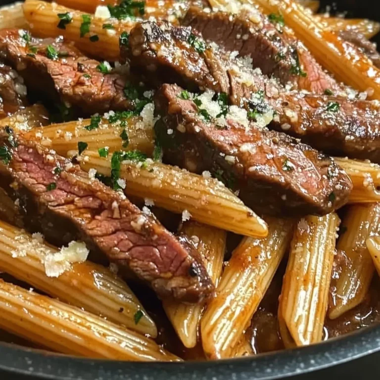 One-Pan Bold Honey BBQ Steak Penne