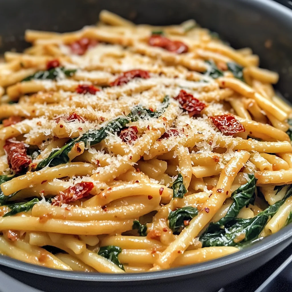 One-Pot Spinach Tomato Pasta