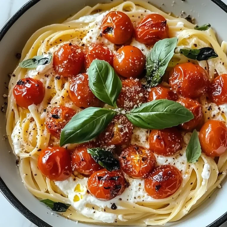 Roasted Tomato and Garlic Ricotta Pasta