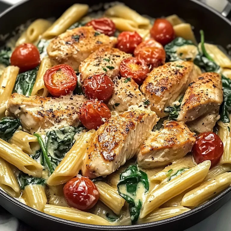 Simple Tuscan Chicken Pasta - Homefoodkitchen