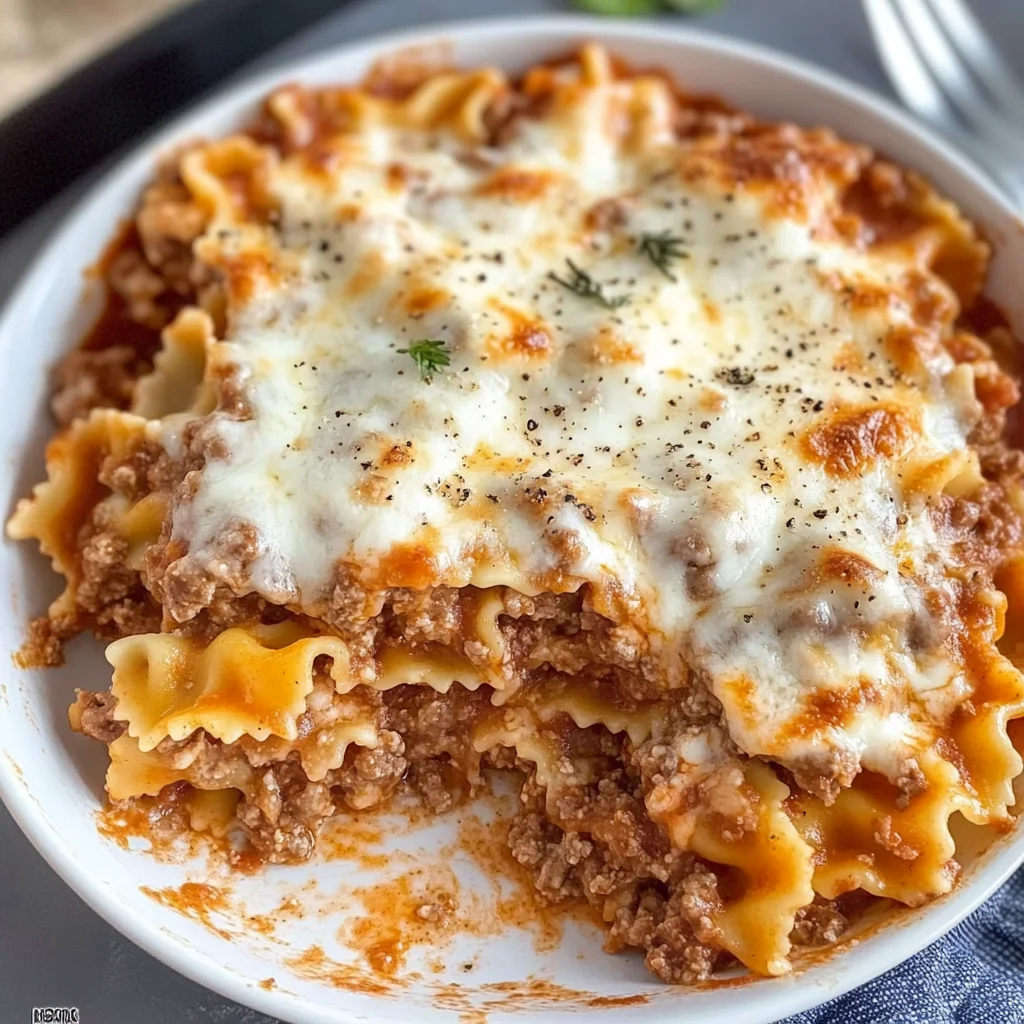bow tie pasta lasagna
