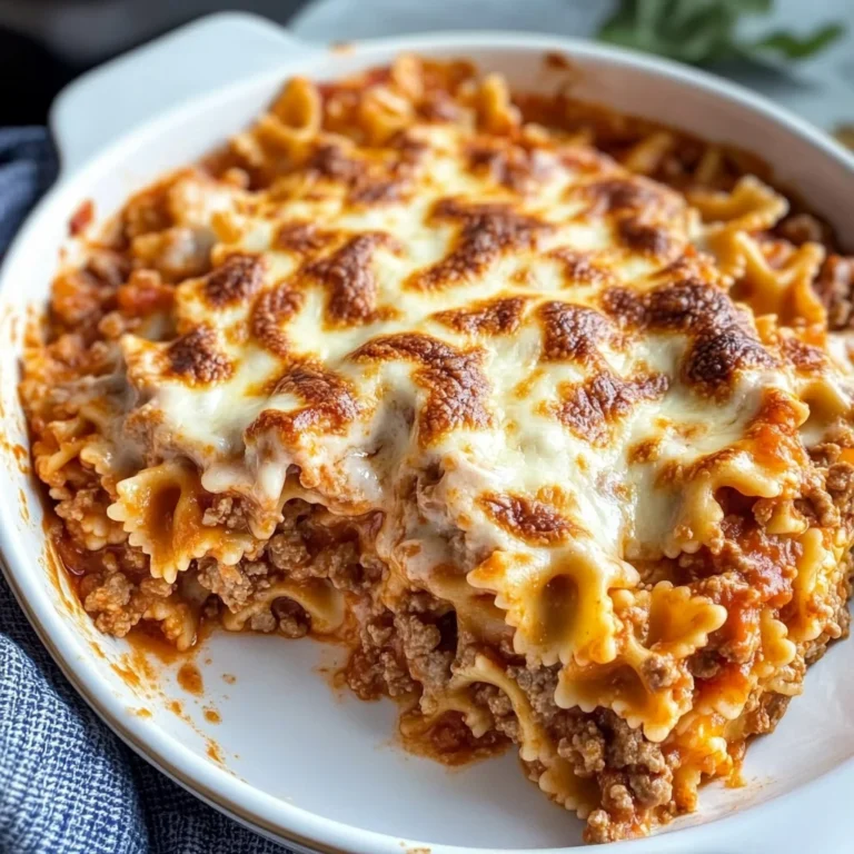 bow tie pasta lasagna